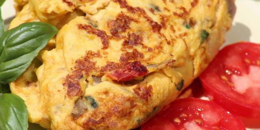 Как приготовить омлет с мясом краба