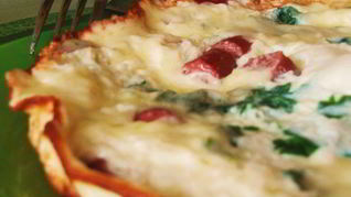 Рецепт Омлет с охотничьими колбасками