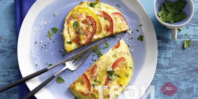 Рецепт омлет с овощами