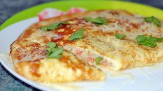 Рецепт Омлет с перцем и помидорами