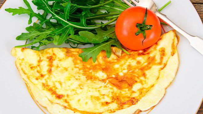 Рецепт Омлет с пюре из красной фасоли