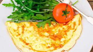 Рецепт Омлет с пюре из красной фасоли