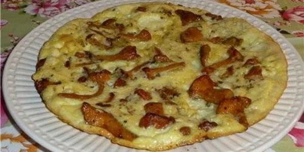 Как приготовить омлет с творогом и лисичками