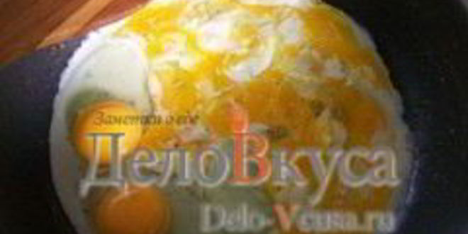 Рецепт омлет с жареным луком и соевым соусом