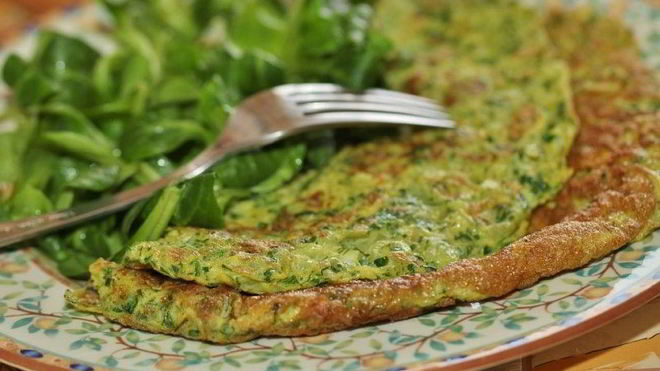 Рецепт Омлет со щавелем в мультиварке