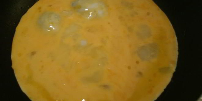 Рецепт омлет со шпинатом и сыром