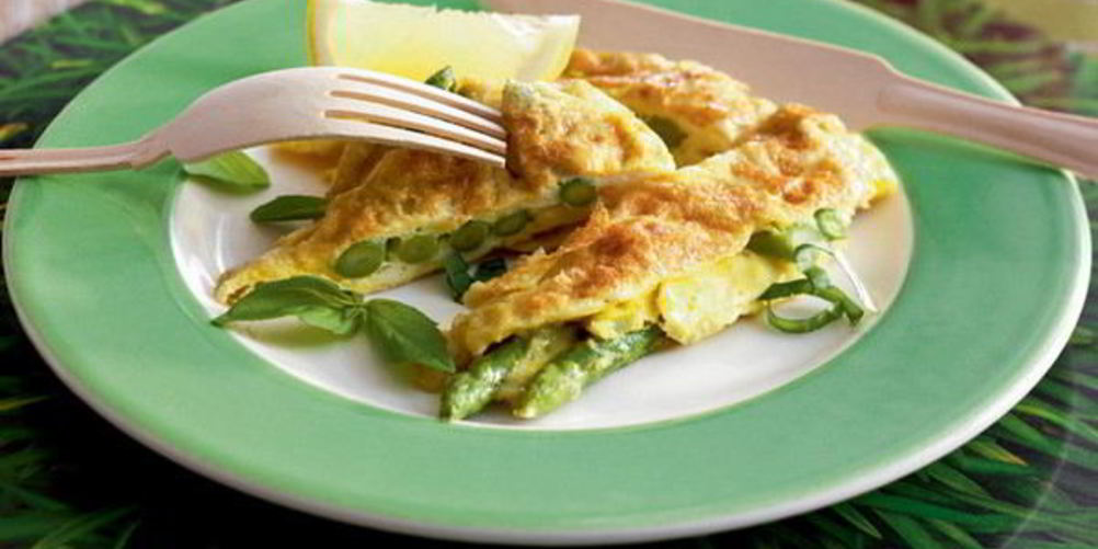 Рецепт фриттата с белыми грибами и белой спаржей