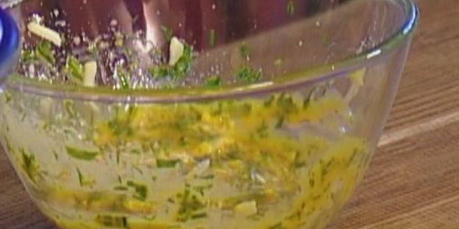 Рецепт омлет-суфле с петрушкой, укропом и тархуном