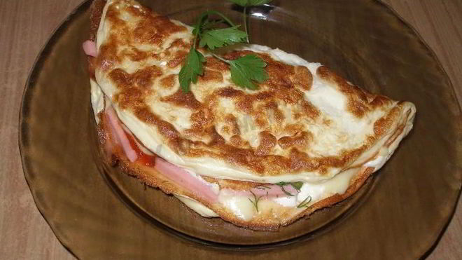 Рецепт Омлет Сытный завтрак