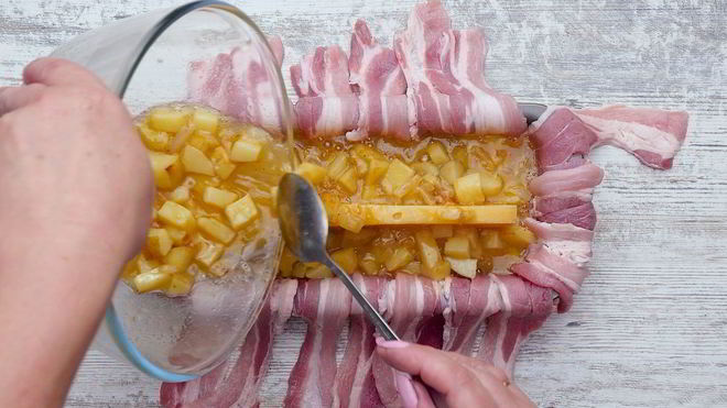 Рецепт Омлет в беконе