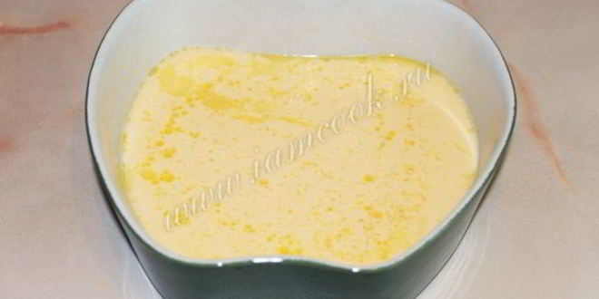 Рецепт омлет в духовке с молоком