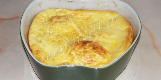 Рецепт омлет в духовке с молоком