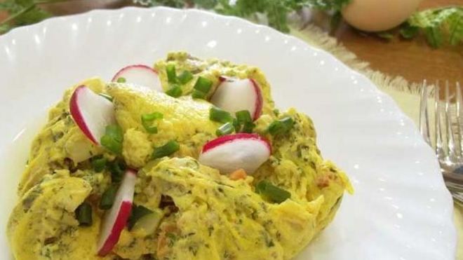 Рецепт Омлет в пакете сваренный