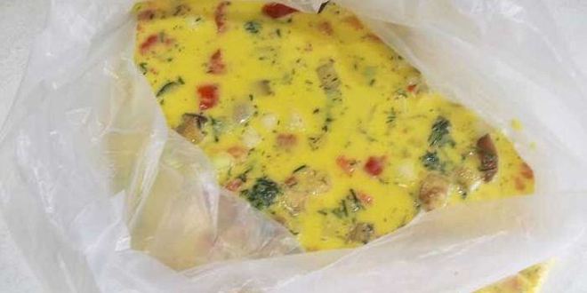 Рецепт омлет в пакете сваренный