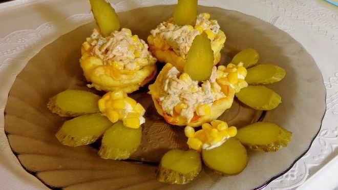 Рецепт Омлетные гнездышки-ассорти