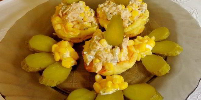 Рецепт омлетные гнездышки-ассорти