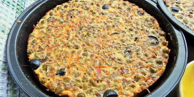Рецепт омлеты с гречкой и маслинами