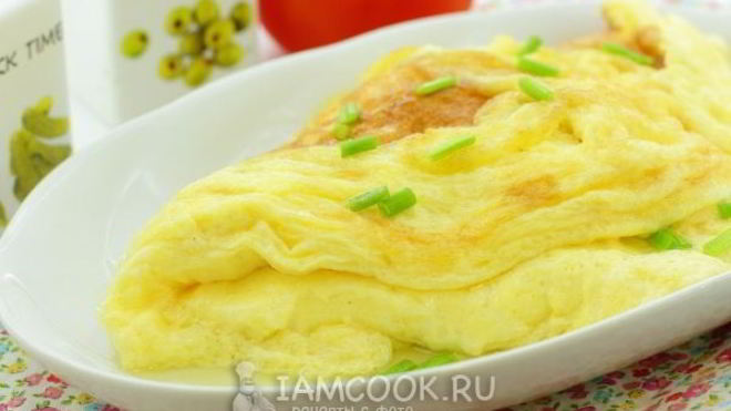 Рецепт Пышный омлет на сковороде
