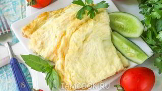 Рецепт Воздушный омлет на сковороде