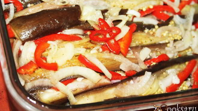 Рецепт Острая закуска из баклажанов