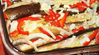 Рецепт Острая закуска из баклажанов