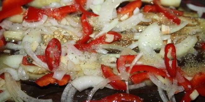 Рецепт острая закуска из баклажанов