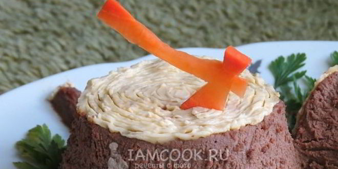 Рецепт паштет из куриной печени нарезной