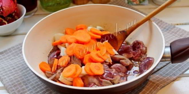 Рецепт паштет из куриной печени в гранатовом желе