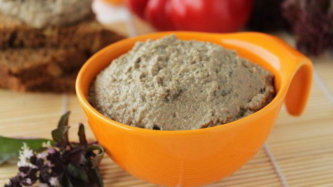 Рецепт Паштет печеночный с баклажаном