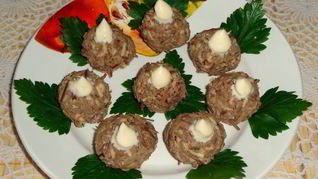 Рецепт Печеночно-сырные шарики