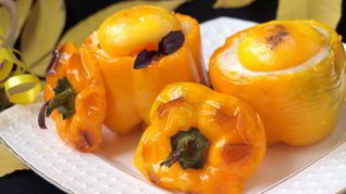 Рецепт Перцы фаршированные кус-кусом с овощами