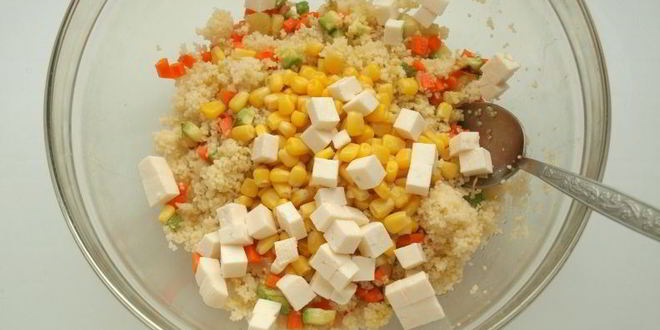 Рецепт перцы фаршированные кус-кусом с овощами