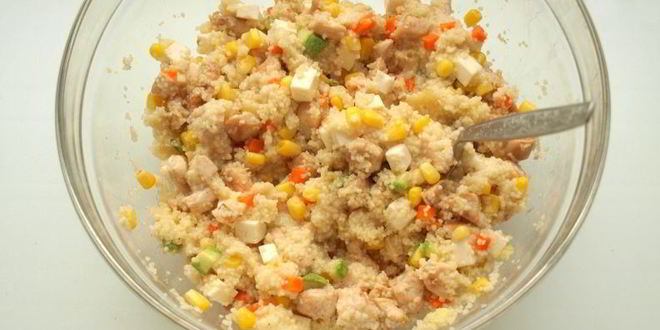 Рецепт перцы фаршированные кус-кусом с овощами