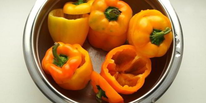 Рецепт перцы фаршированные кус-кусом с овощами