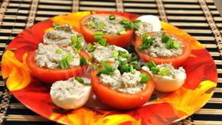 Рецепт Помидоры фаршированные грибами