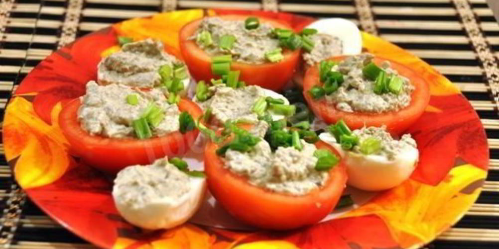 Как приготовить помидоры фаршированные грибами