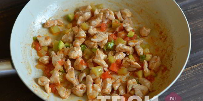 Рецепт помидоры с курицей