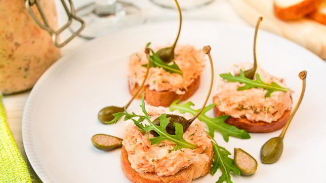 Рецепт Рийет из копченого лосося