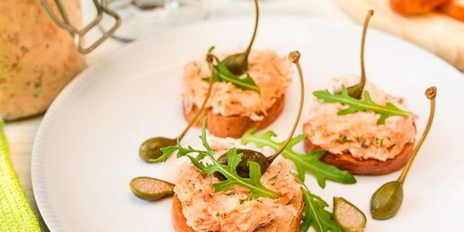 Рецепт рийет из копченого лосося