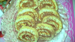 Рецепт Бисквитный рулет с фундуком