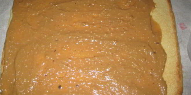 Рецепт бисквитный рулет с фундуком