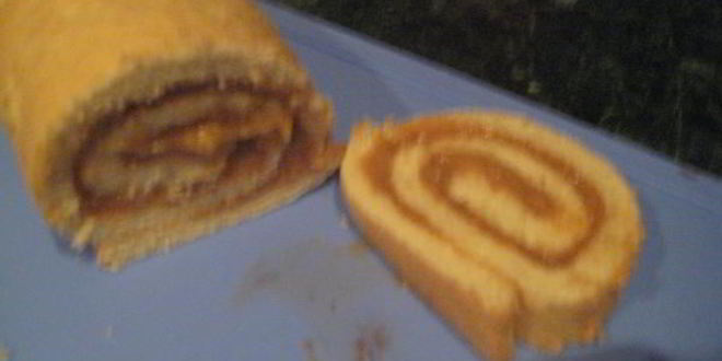 Рецепт бисквитный рулет с фундуком