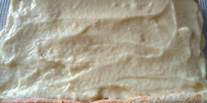 Рецепт бисквитный рулет с яблочным парфе