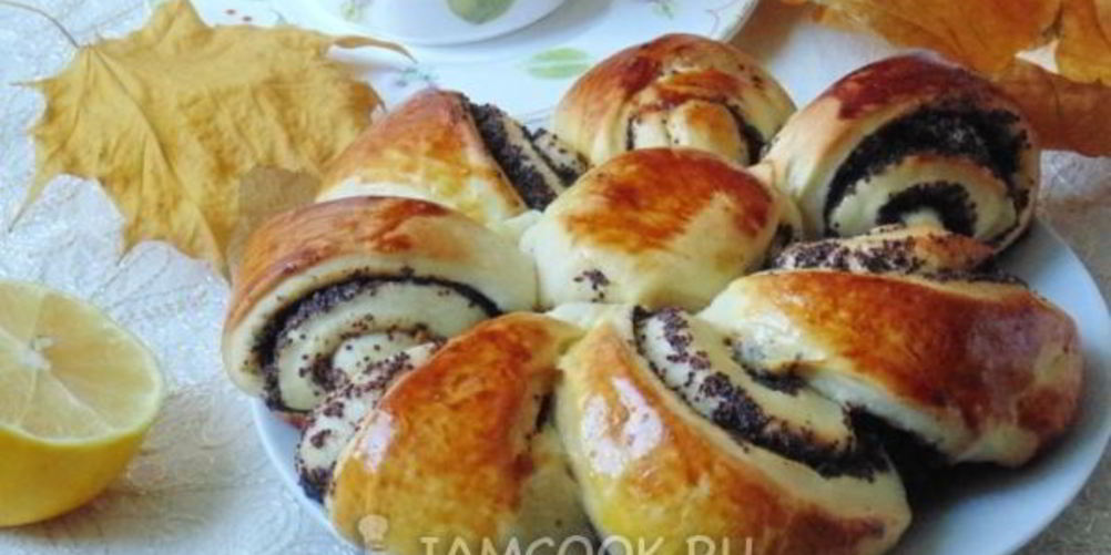 Как приготовить фигурные рулеты с маком