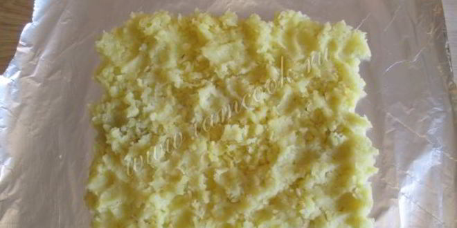 Рецепт картофельный рулет с фаршем