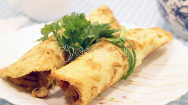 Рецепт Картофельные рулеты с грибами