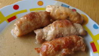 Рецепт Крученыкы по Волынскому — рулетики из свинины