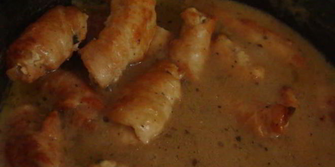 Рецепт крученыкы по волынскому — рулетики из свинины