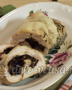 Куриный рулет с черносливом