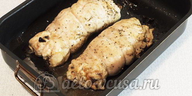 Рецепт куриный рулет с черносливом